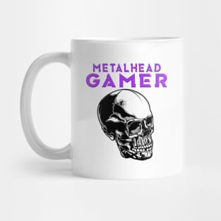 Metalhead Gamer Full Skull Purple Mug